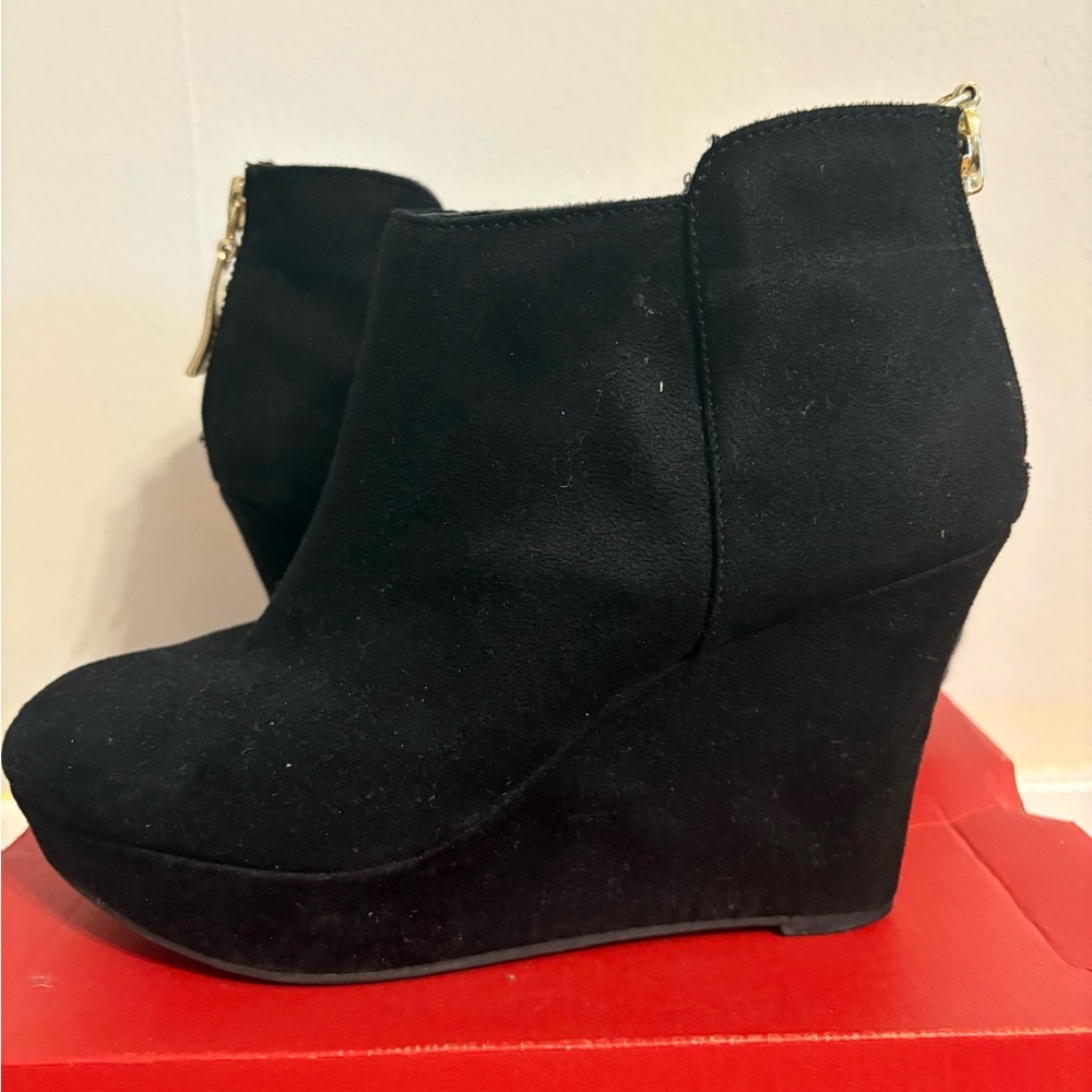 Black Suede Ankle Boots